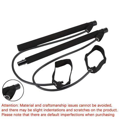 Multi-Functional Pilates Bar Kit with Resistance Bands