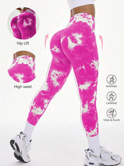 Women's Seamless Tie-dye Yoga Pant